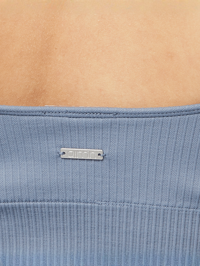 aim'n, Ribbed Seamless Shaping Bralette, blue, Image 3 of 4