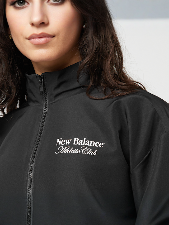 New Balance, Linear Woven Jacket, black, Image 3 of 4