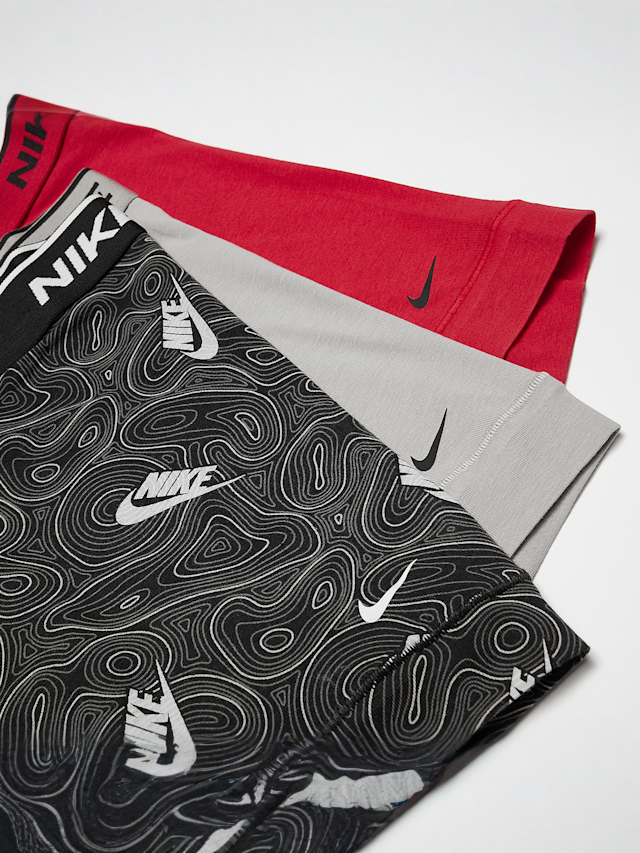 Nike  , 3 PACK - Everyday Cotton Stretch  blue, grey, multi-colour, Image 2 of 2