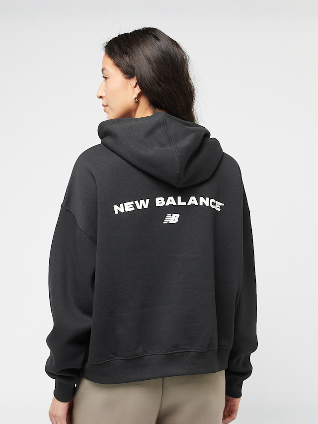 New Balance, Reimagined Fleece Hoodie, black, Image 1 of 5