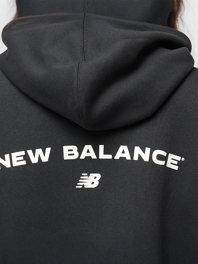 New Balance, Reimagined Fleece Hoodie, black, Image 4 of 5