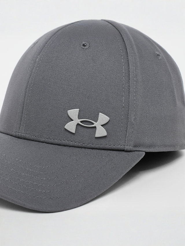 Under Armour, Sportstyle Metal Adjustable Cap, grey, Image 3 of 4