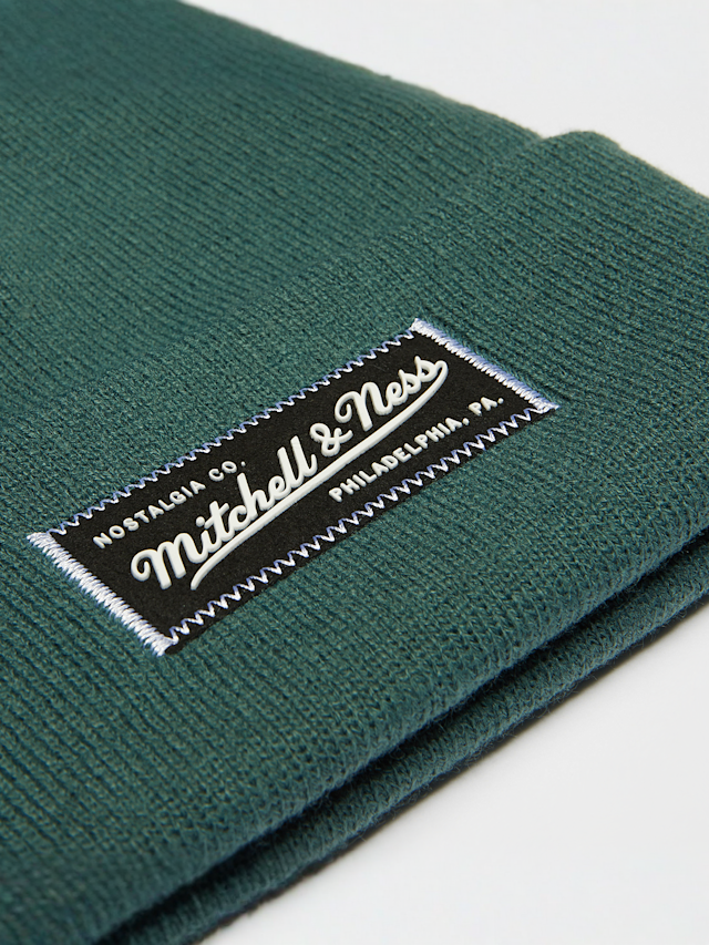 Mitchell & Ness, Branded Patch Logo Beanie, green, Image 3 of 3