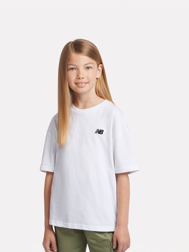 New Balance, Jersey Small Logo Tee, white, Image 1 of 4