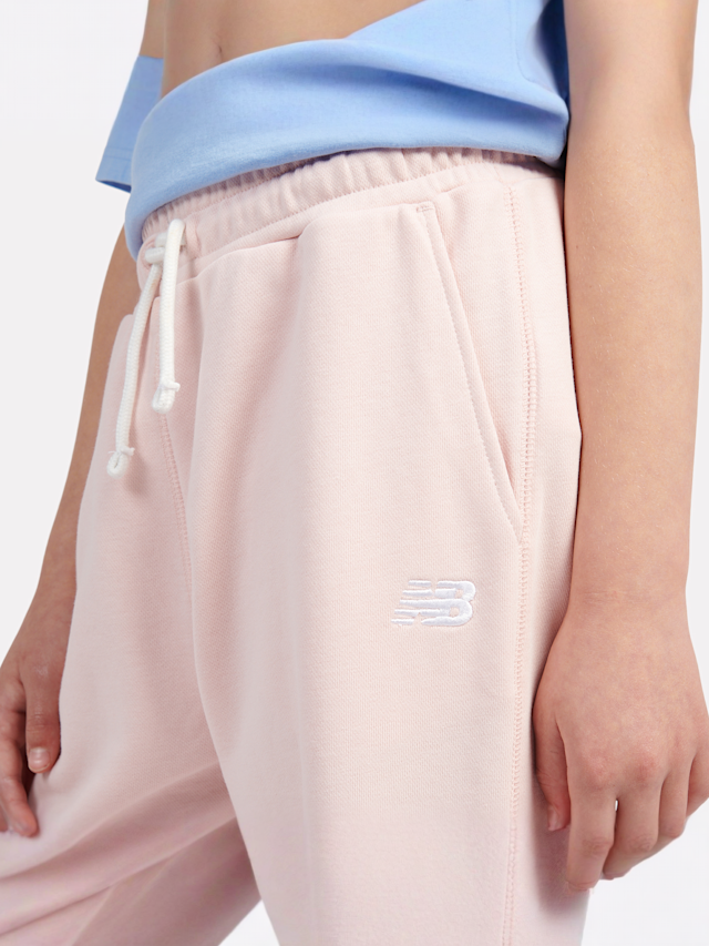 New Balance, French Terry Small Logo Jogger, light pink, Image 3 of 4
