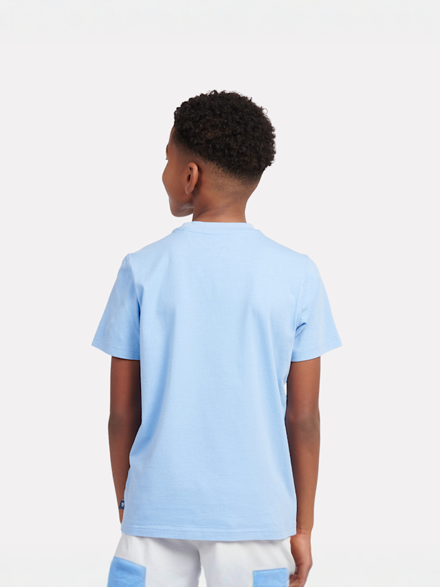 New Balance, Linear Athletics Graphic Tee, blauw, Afbeelding 2 van 5