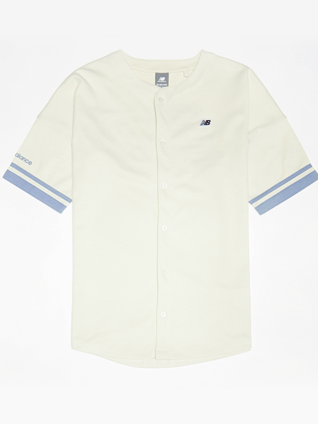 New Balance, Premium Baseball Shirt, beige, Image 2 of 5