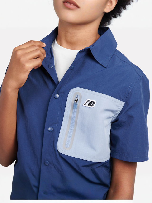 New Balance, Premium Shirt, blue, Image 3 of 5