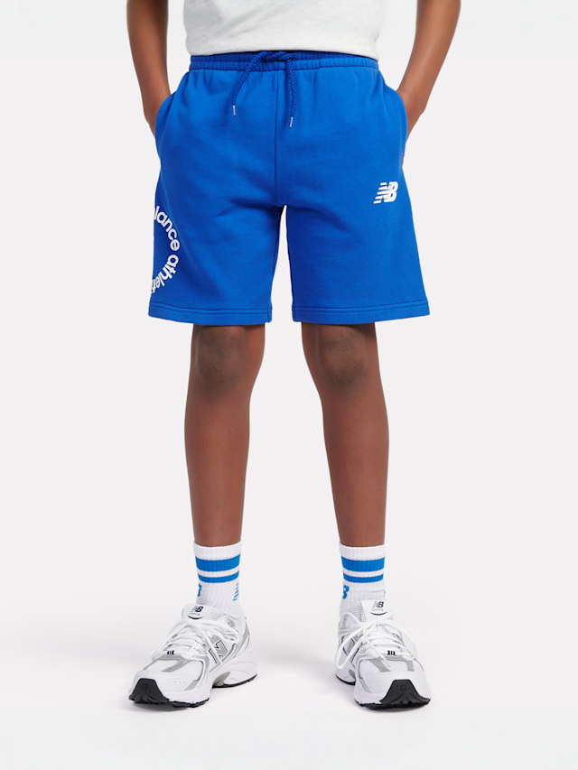 New Balance, Circular Logo Graphic Short, blue, Image 1 of 5