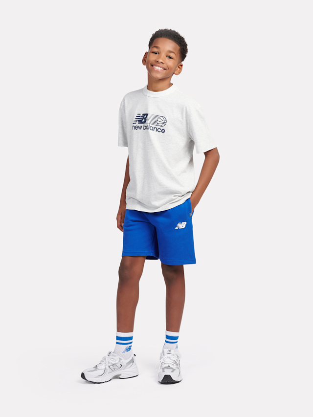 New Balance, Circular Logo Graphic Short, blue, Image 5 of 5