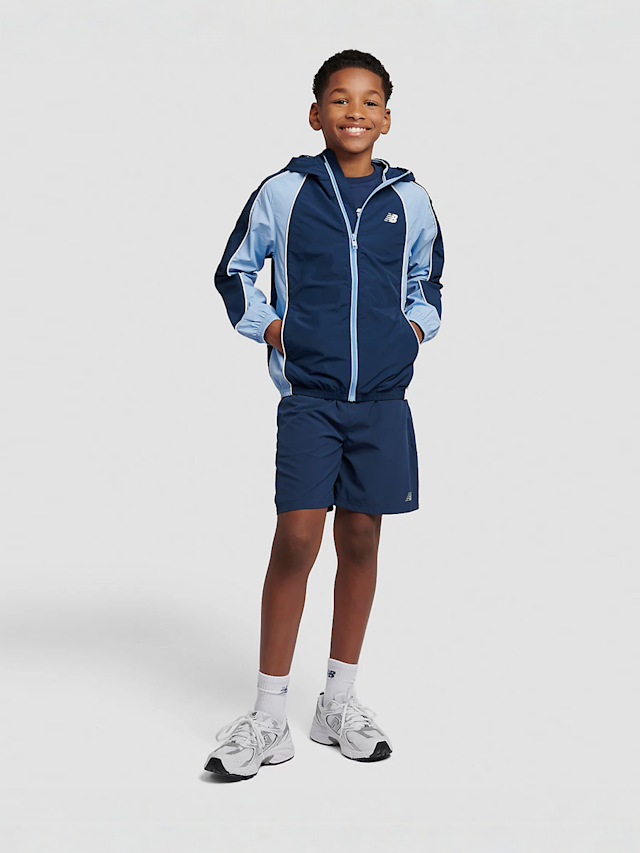 New Balance, Varsity Woven Jacket, niebieski, Obraz 5 z 5