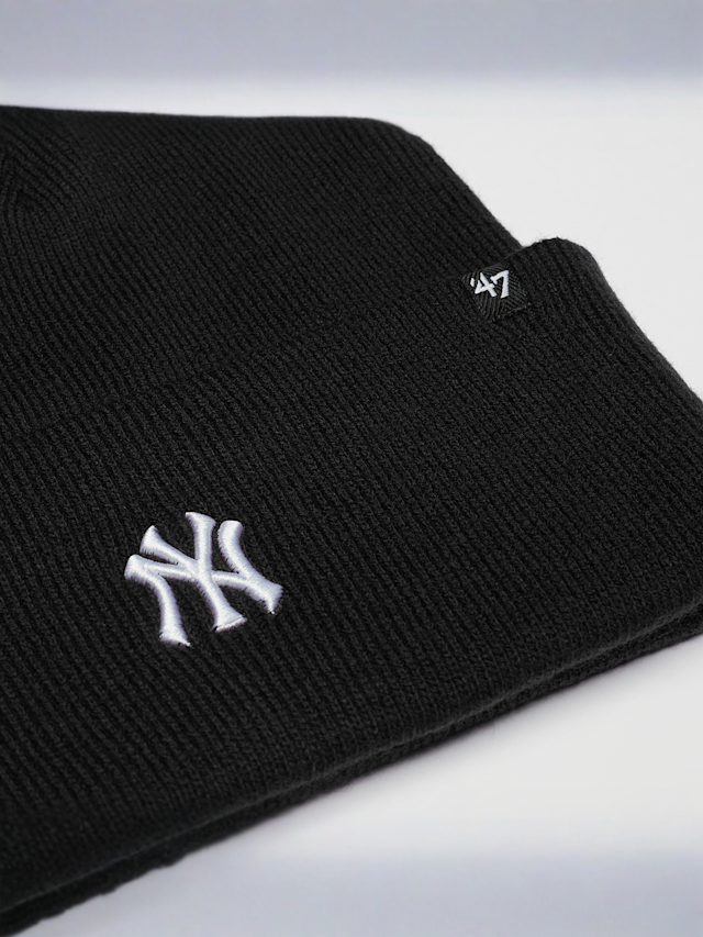 '47, Cuff Knit Base Runner MLB New York Yankees, czarny, Obraz 3 z 3