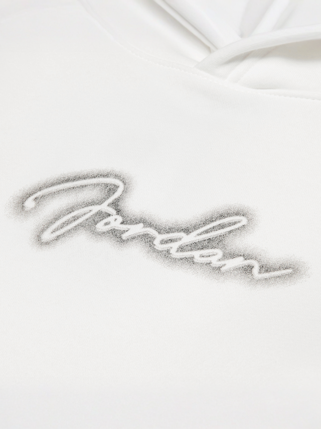 Jordan, Junior Michael Jordan MVP Fleece High Brand Read Pullover, white, Image 3 of 5