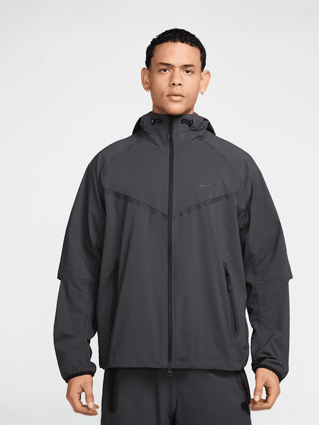 Nike, Tech Woven Full-Zip Windrunner Jacket, grey, Image 1 of 8