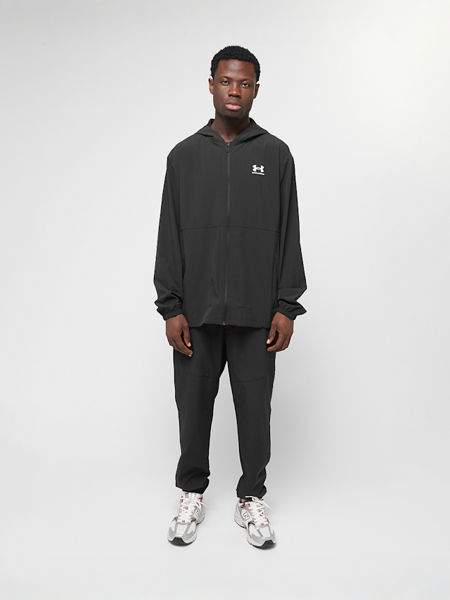 Under Armour, Stretch Woven Windbreaker, black, Image 4 of 4