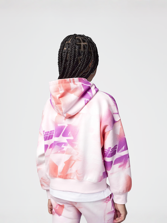Jordan, Triple Team All Over Print Hoodie, Pink, Image 2 of 6