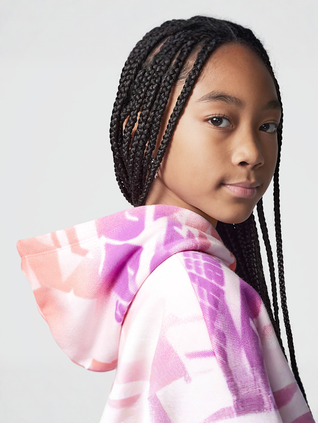Jordan, Triple Team All Over Print Hoodie, Pink, Image 3 of 6