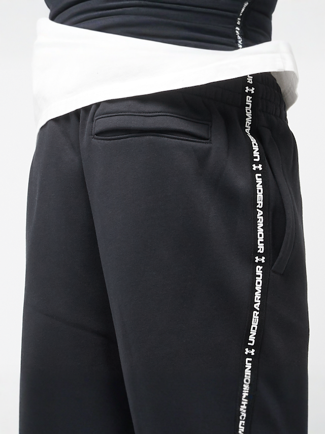 Under Armour, Icon Fleece Joggger Taping, czarny, Obraz 6 z 7