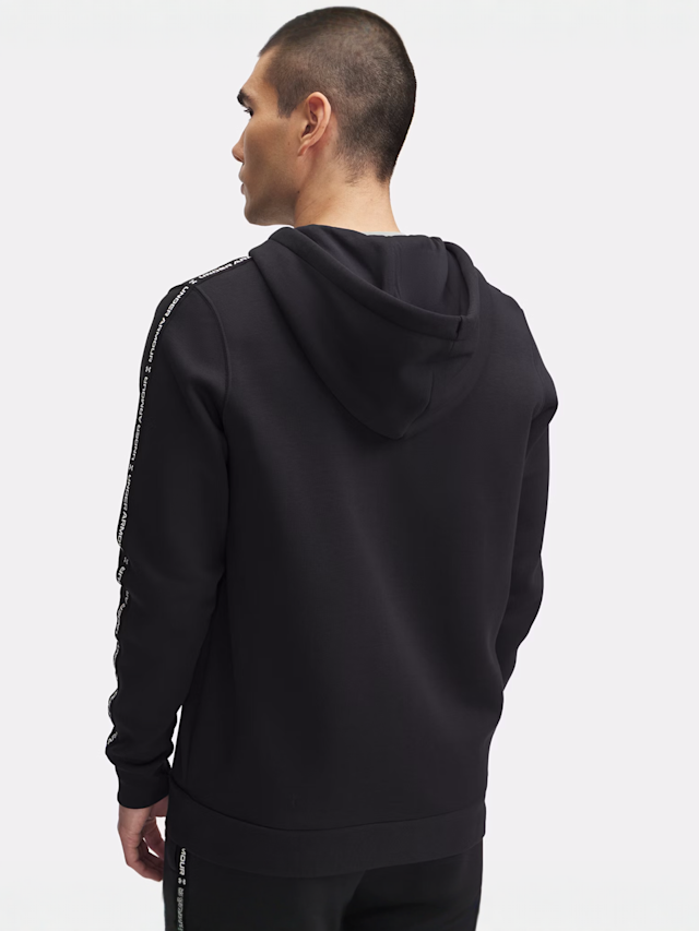 Under Armour, Icon Fleece Full-Zip Taping, black, Image 2 of 3