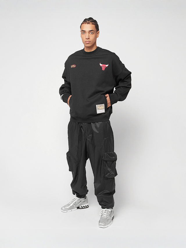 Mitchell & Ness, NBA Oversweep Crewneck Sweater Chicago Bulls, black, Image 7 of 7