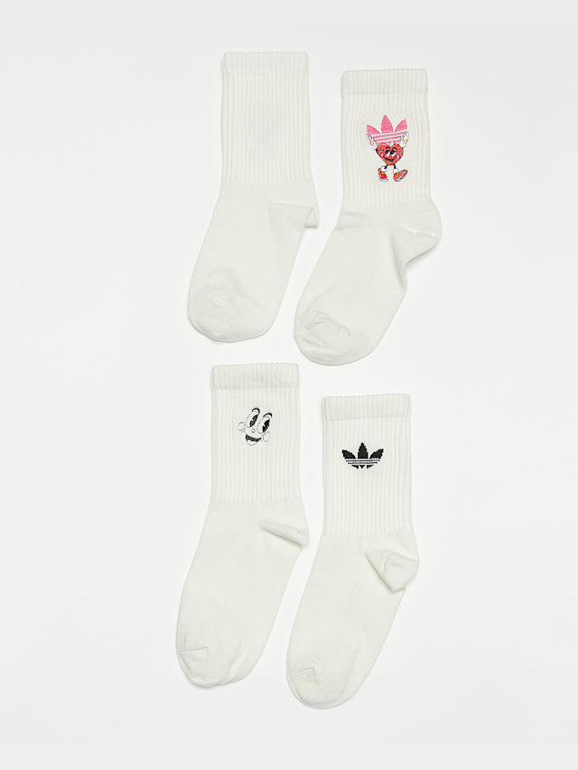adidas Originals, 2 PACK - Nelson Valentines Crew Socks, white, Image 1 of 3