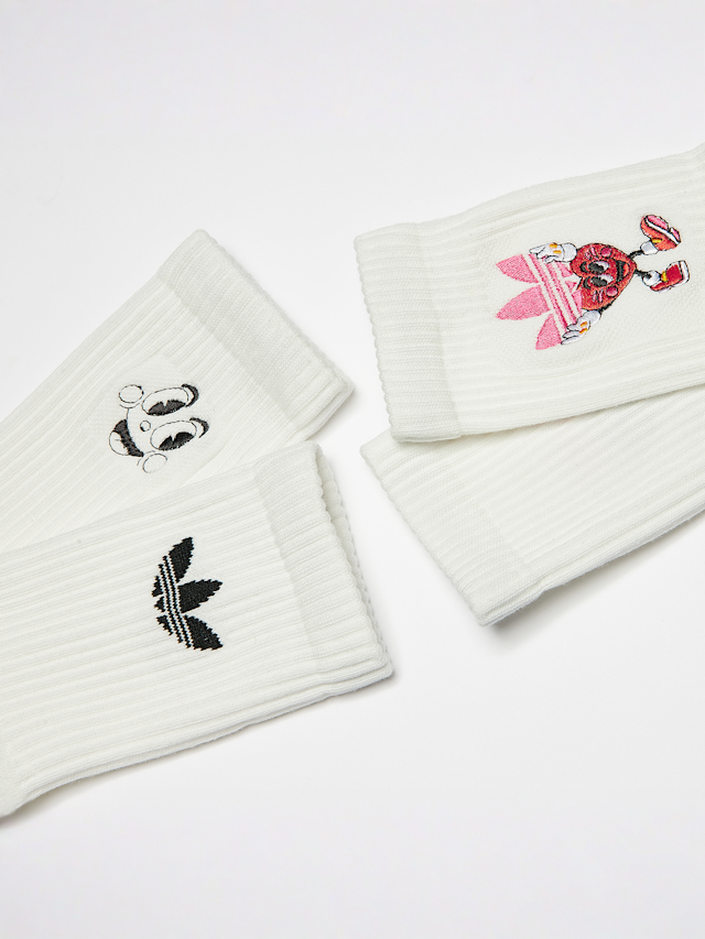adidas Originals, 2 PACK - Nelson Valentines Crew Socks, white, Image 3 of 3