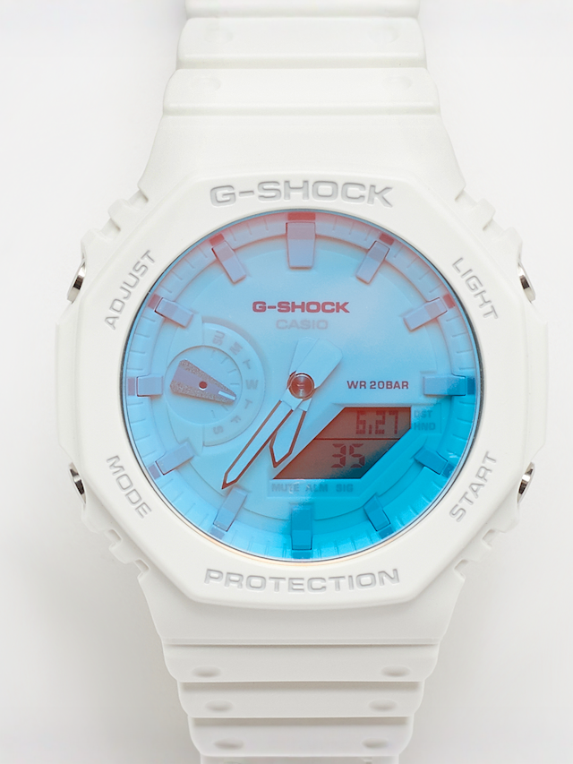 G-SHOCK, GA-2100TL-7AER, wit, Afbeelding 1 van 3