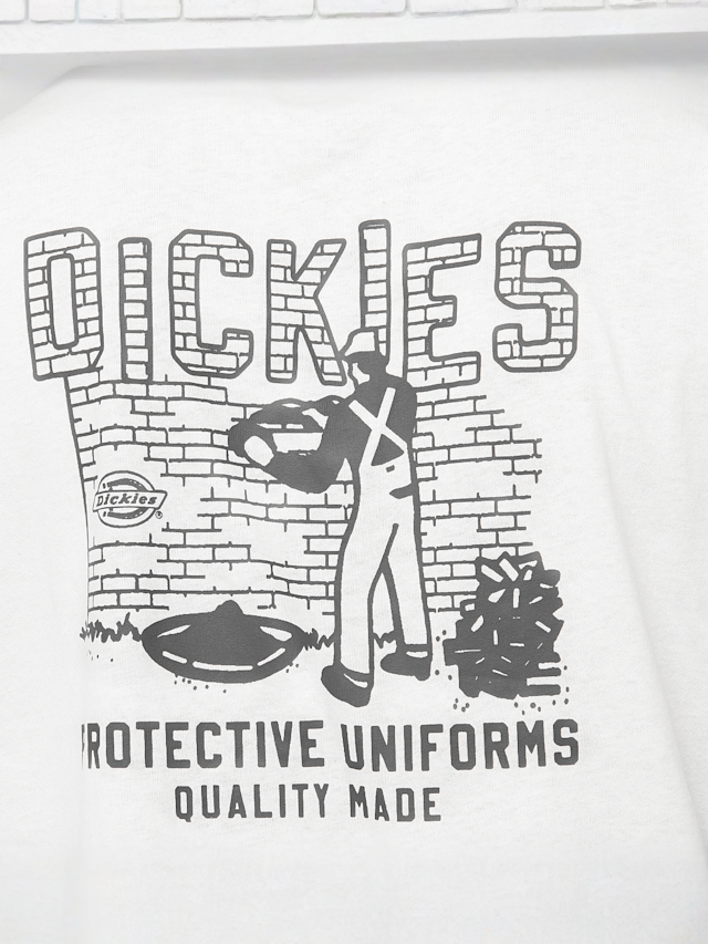 Dickies, Bricklane Shortsleeve Tee, white, Image 4 of 5