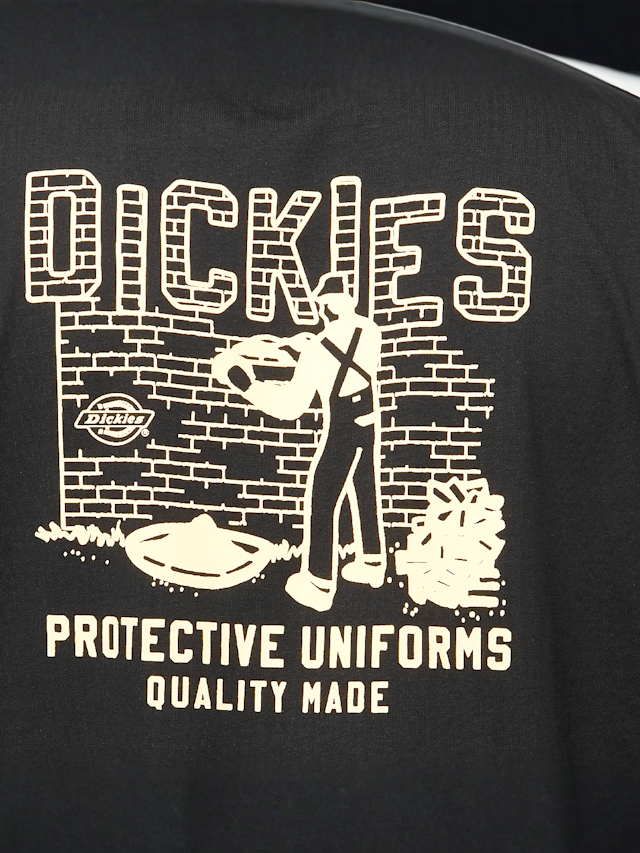 Dickies, Bricklane Shortsleeve Tee, czarny, Obraz 4 z 5