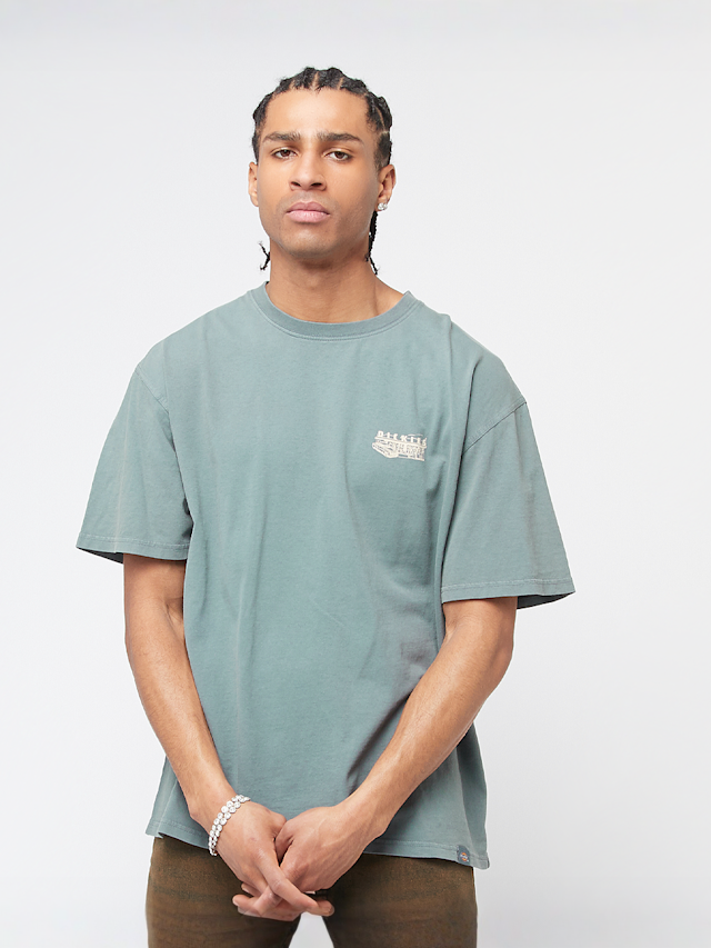 Dickies, Service Station Short Sleeve Tee, green, Image 2 of 5