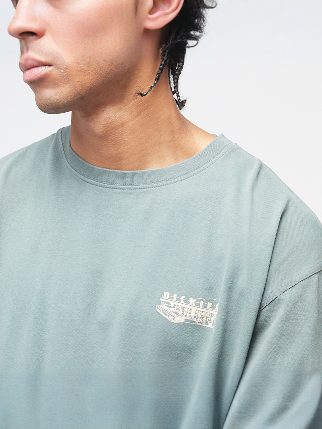 Dickies, Service Station Short Sleeve Tee, green, Image 3 of 5