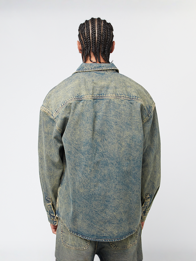 Dickies, Houston Longsleeve Shirt, niebieski, Obraz 2 z 4