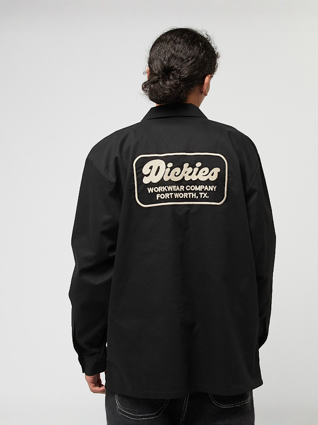Dickies, Lewistown Longsleeve Shirt, zwart, Afbeelding 1 van 6