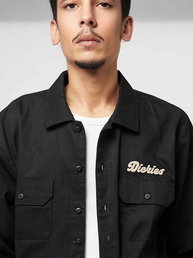 Dickies, Lewistown Longsleeve Shirt, zwart, Afbeelding 3 van 6