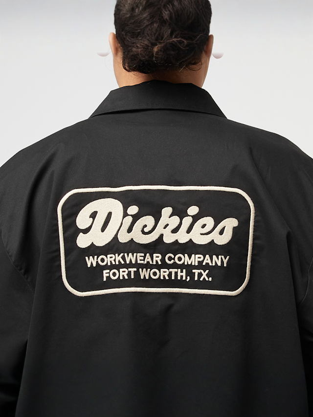 Dickies, Lewistown Longsleeve Shirt, czarny, Obraz 4 z 6