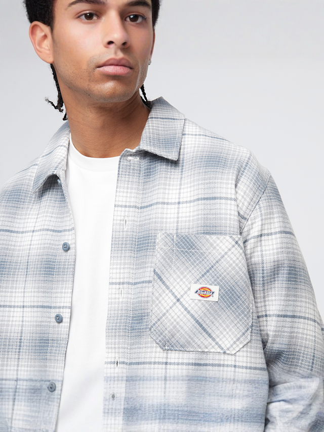 Dickies, Forest Check Shirt, niebieski, Obraz 3 z 4