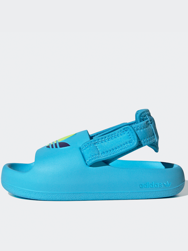 adidas Originals, Adifom Adilette Kids Slides (GS), blue, Image 1 of 8