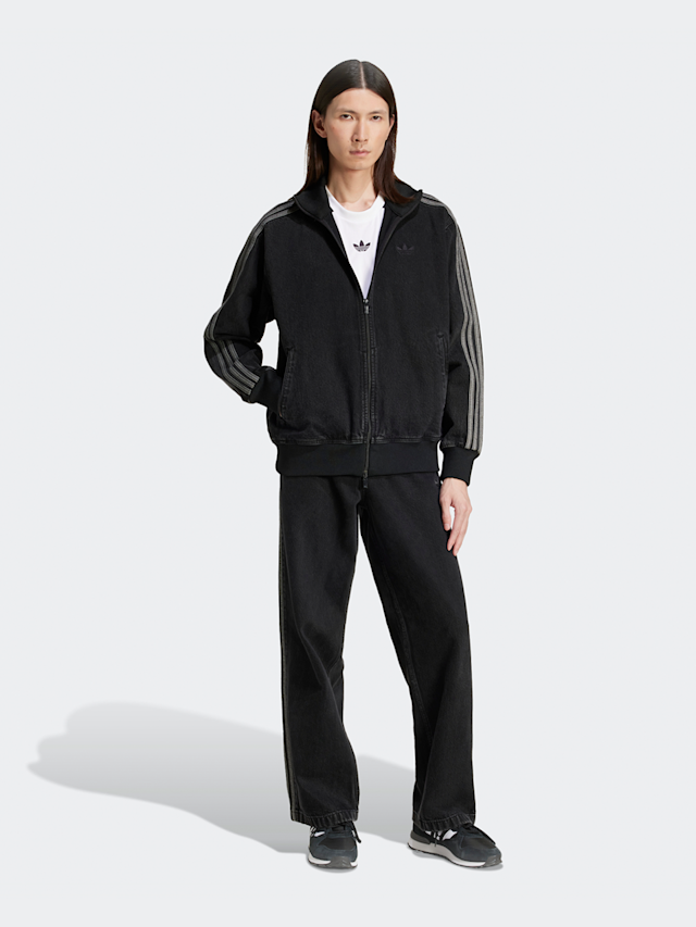 adidas Originals, Denim Firebird Pants, black, Image 5 of 5