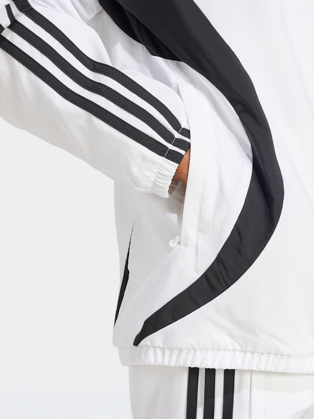 adidas Originals, Teamgeist trainingsjacke, wit, Afbeelding 4 van 5