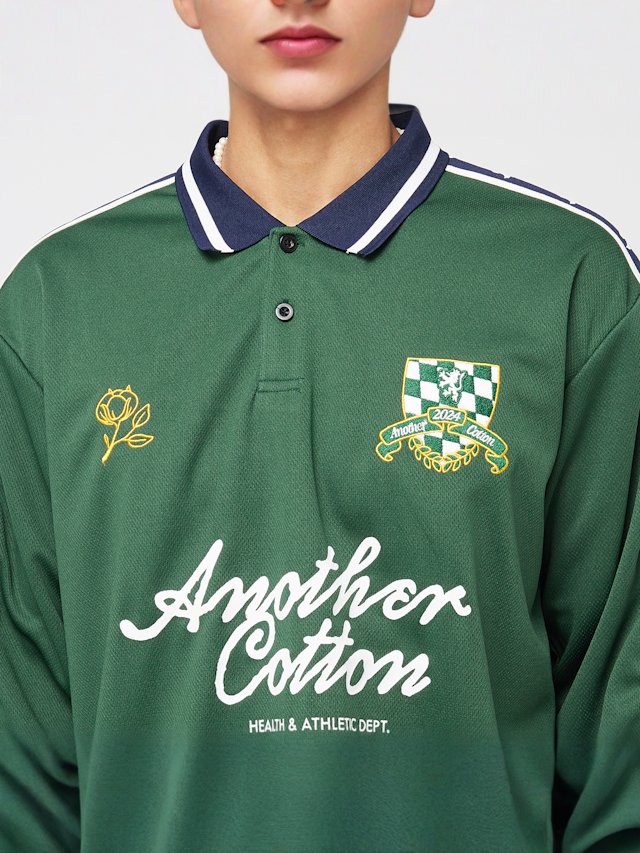 Another Cotton Lab, Longsleeve Sport Jersey, green, Image 3 of 6