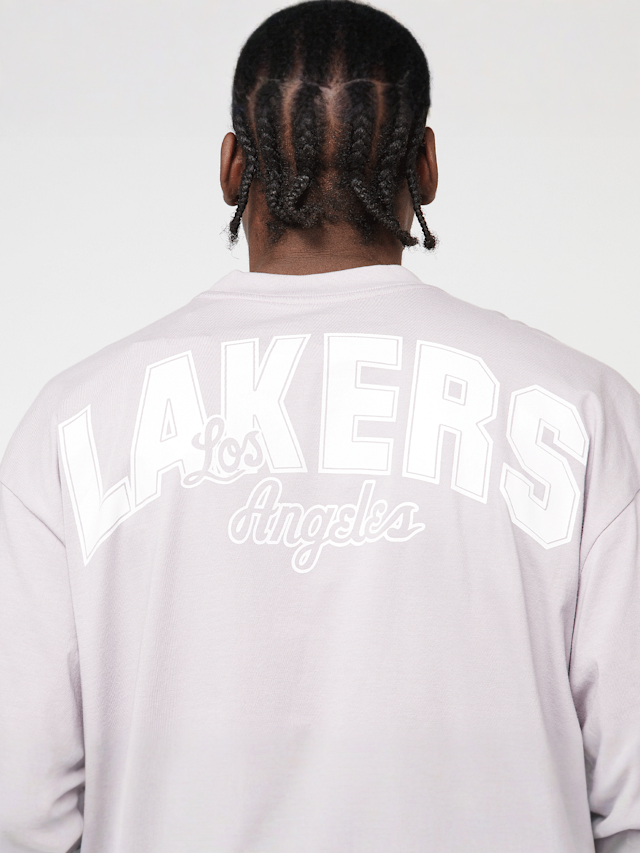 Mitchell & Ness, NBA Elite Neutrals Oversized Tee LA Lakers, purple, Image 5 of 6