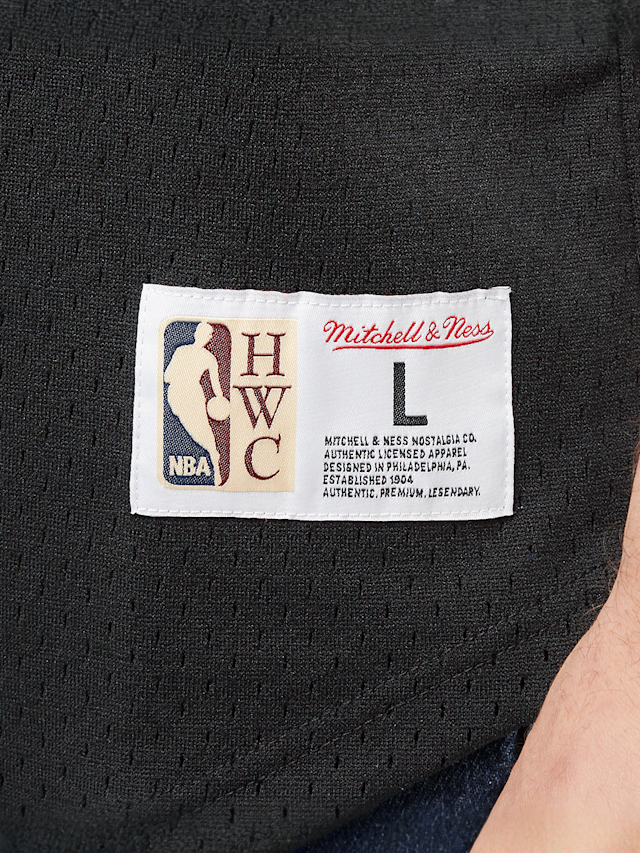 Mitchell & Ness, NBA On the Clock Mesh Button Front Vintage Logo LA Lakers, zwart, Afbeelding 4 van 6