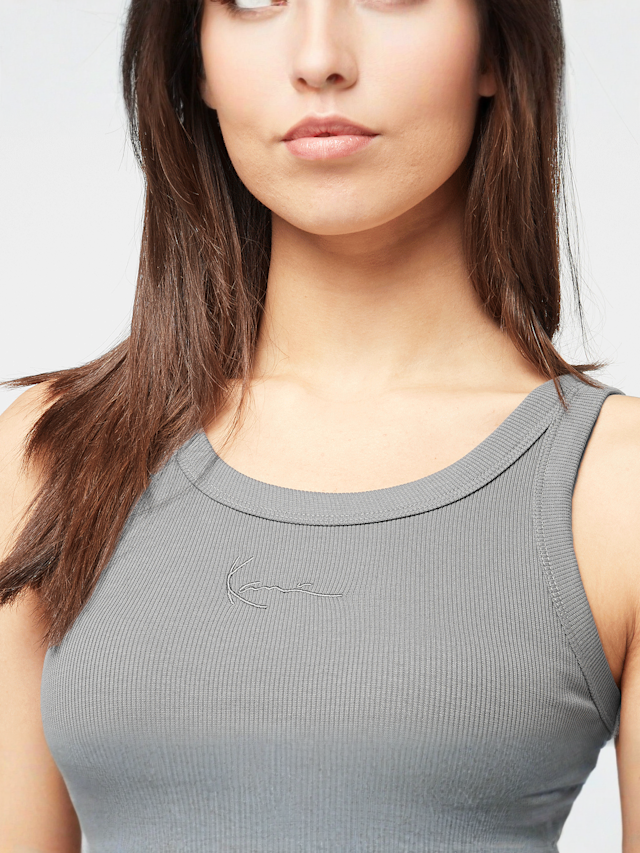 Karl Kani, Small Signature Rib Tanktop, szary, Obraz 3 z 4