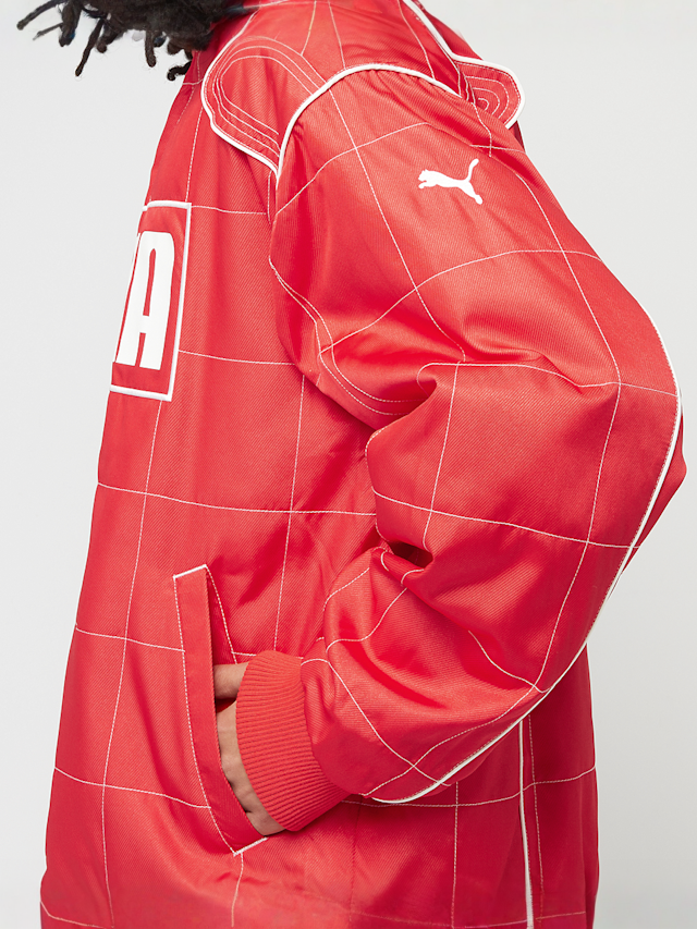 PUMA, Archive Seasonal Relaxed Racer Jacket, red, Image 5 of 7