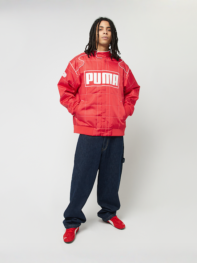 PUMA, Archive Seasonal Relaxed Racer Jacket, red, Image 7 of 7
