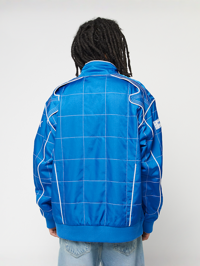 PUMA, Archive Seasonal Relaxed Racer Jacket, blue, Image 2 of 7