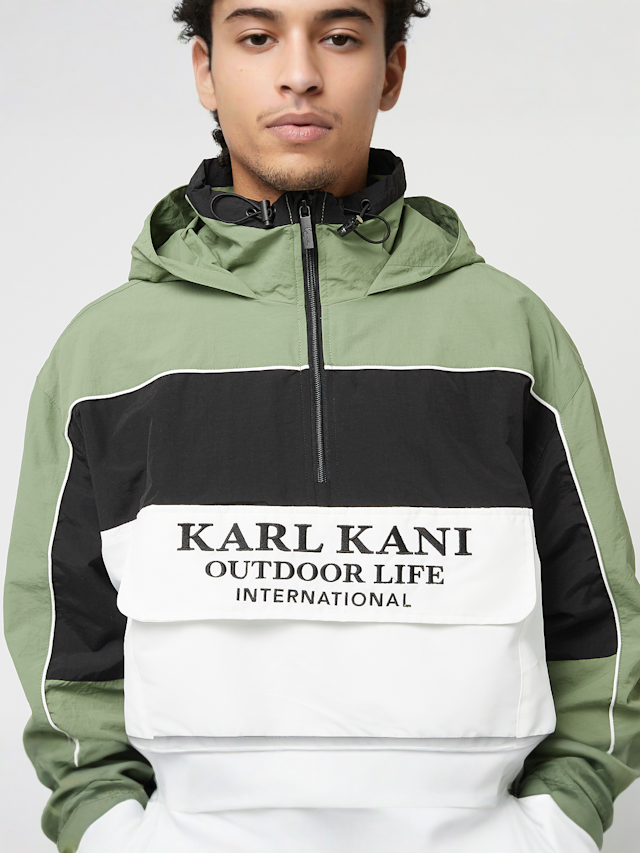 Karl Kani, Woven Retro Windbreaker, green, Image 3 of 6