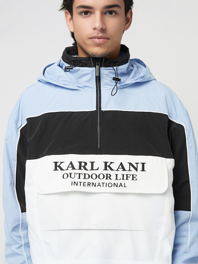 Karl Kani, Woven Retro Windbreaker, blue, Image 3 of 6