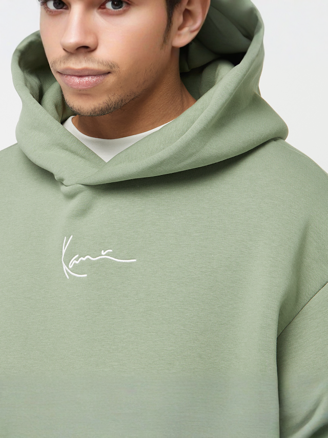 Karl Kani, Small Signature Essential Oversized Hoodie, green, Image 3 of 4