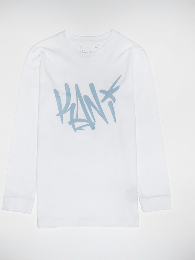 Karl Kani, Tag Longsleeve Junior, wit, Afbeelding 1 van 3